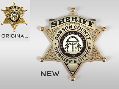 Dawson County Sheriff's Office Badge 3D Design 3d adobe dimension badge design police sheriff