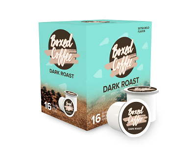 Single Brew Coffee Pod & Box Mockup coffee creativemarket mockup mockup design mockup psd