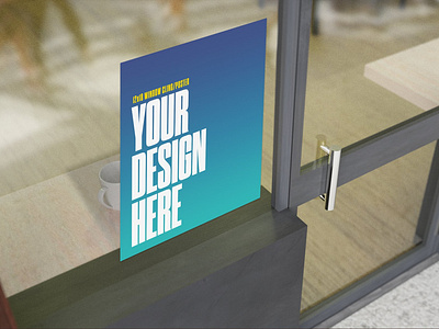 Store Window Cling/Poster Mockup