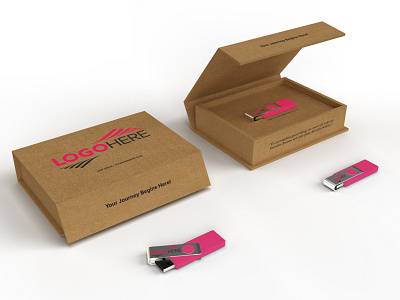 USB Flash Drive Presentation Box branding design mockup mockup psd usb