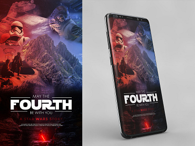 May the Fourth Be With You Poster Design design maythe4th maythe4thbewithyou photo composition photoshop poster design star wars starwarsday unsplash