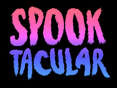 Spooktacular halloween invite lettering