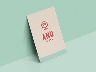 Anu Sushi Business Card business card logo sushi