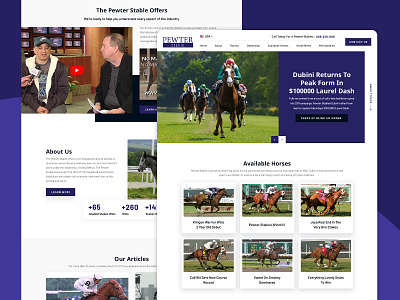 Horse Trading - Landing Page Design