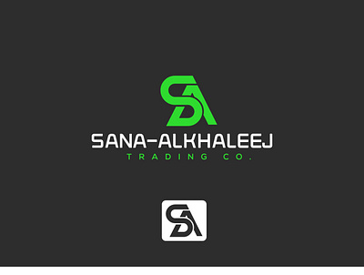 Sanna-Alkhaleej graphic design initial logos logo design simple logos