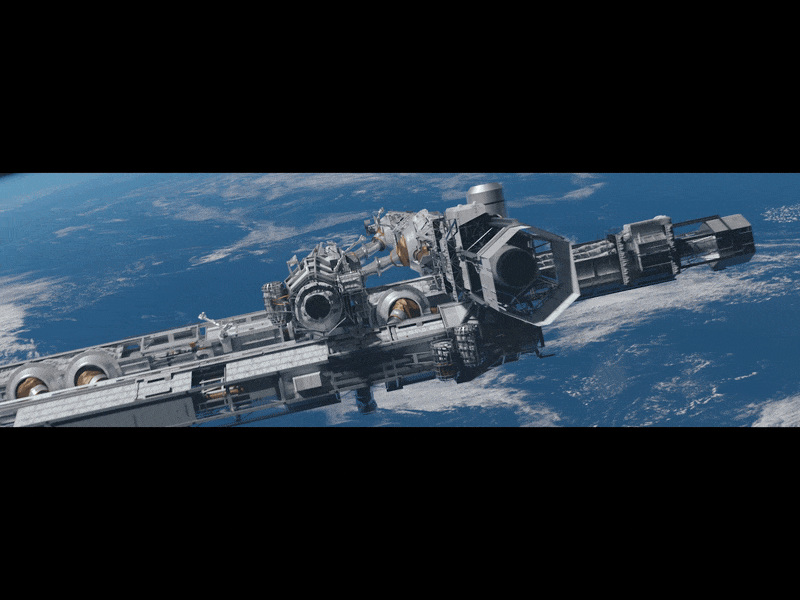 Space station cinematic wip 3d astronaut blender cgi cinematic render sci fi space space station spaceship wip
