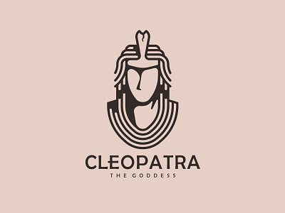 Cleopatra cleopatra egypt face identity illustration logo outline queen snake symbol