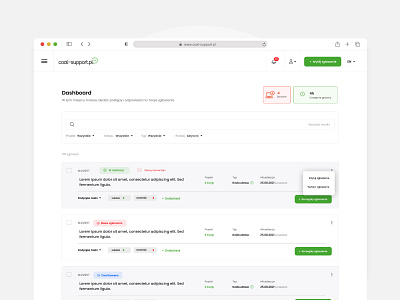 Project and Team Management dashboard ui ux