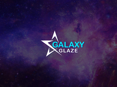 GALAXY GLAZE app branding design illustration logo typography vector