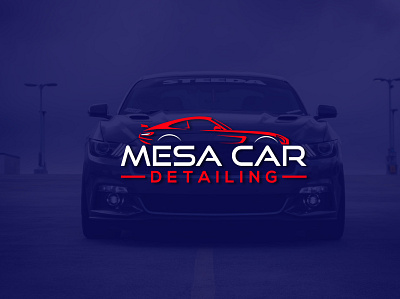 MESA CAR DETAILING app branding design graphic design illustration logo typography vector