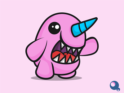 angry cute monster animation cute monster emoji logo logo mascot mascot monster cute motion graphics pink