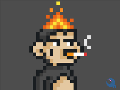 monkey hat fire smoke