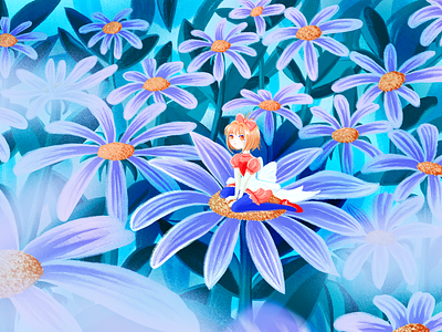 Wonderland Card Captor anime card captor design fanart illustration margaritas procreate sakura wonderland