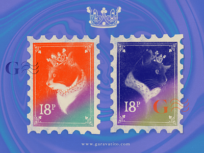 Royal Cat Stamps