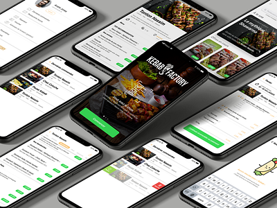 Kebab Factory Iphone App advertising app branding connect delivery delivery app design food food and drink food app icon kebab minimal order photography ui ux web website