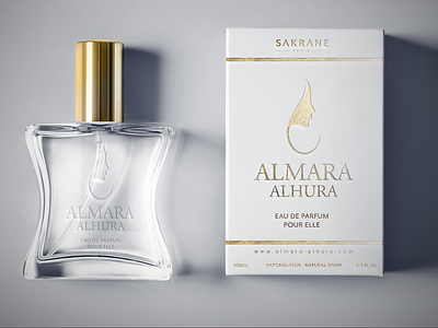 Almara Alhura | Perfume Branding advertising arab branding design dubai fragrance french gold illustration logo packaging paris perfume