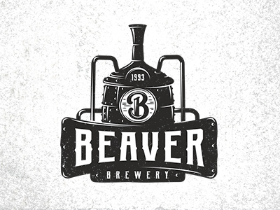 BEAVER beaver beer brewery craft logo