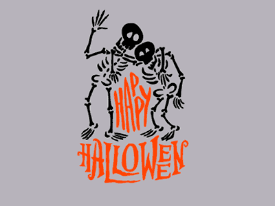 skeletons bones halloween illustration logo skeletons skull sticker