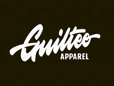 Guiltee branding calligraphy design handlettering lettering logo typography