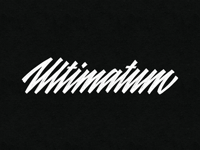 ultimatum branding calligraphy design handlettering lettering logo typography