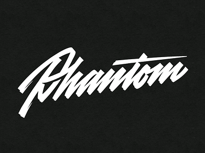 Phantom branding calligraphy design handlettering lettering logo typography