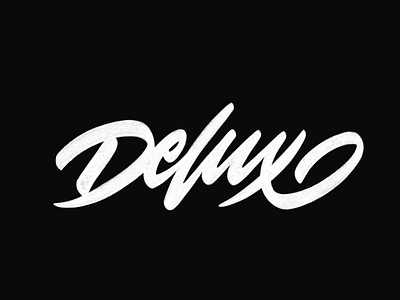 Delux branding calligraphy handlettering lettering logo typography