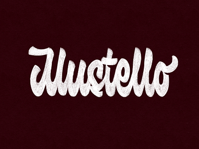 Mustello branding calligraphy design handlettering lettering logo typography