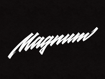magnum branding calligraphy handlettering lettering logo typography