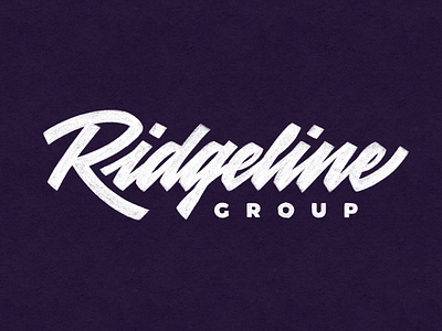 Ridgeline branding calligraphy design handlettering lettering logo typography