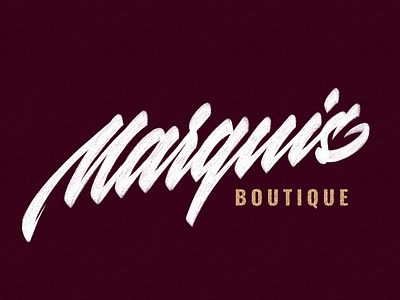 Marquis branding calligraphy design handlettering lettering logo typography