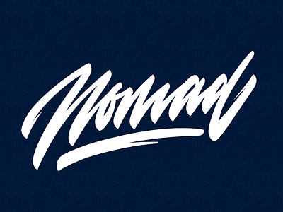 nomad branding calligraphy handlettering lettering logo typography