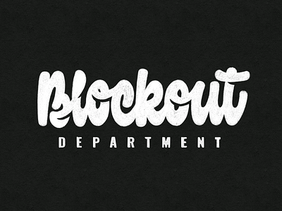 Blockout branding calligraphy handlettering lettering logo typography