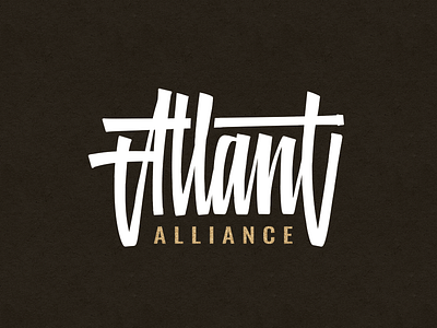 Atlant branding calligraphy design handlettering lettering logo typography