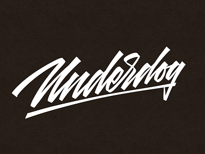 Underdog branding calligraphy handlettering lettering logo typography