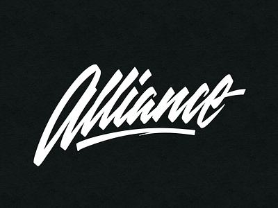 alliance branding calligraphy design handlettering lettering logo typography