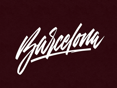 Barcelona branding calligraphy design handlettering lettering logo typography
