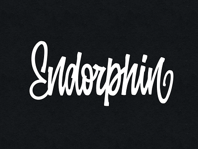 Endorphin branding calligraphy design handlettering lettering logo typography