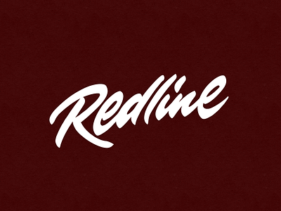 Redline branding calligraphy design handlettering lettering logo typography