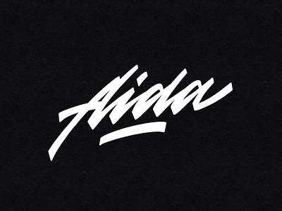 aida branding calligraphy design handlettering lettering logo typography