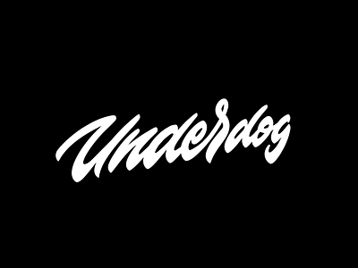 Underdog branding calligraphy design handlettering lettering logo typography