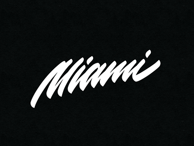 miami branding calligraphy design handlettering lettering logo typography