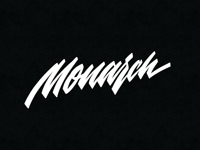 Monarch branding calligraphy design handlettering lettering logo typography