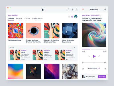 Apple Podcasts Concept