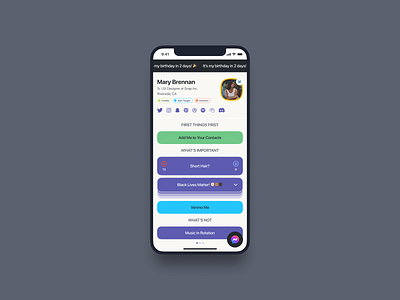 Link In Bio (By Later) Concept app concept figma interface ios iphone later link in bio links page product design profile ui uiux uix ux visual design