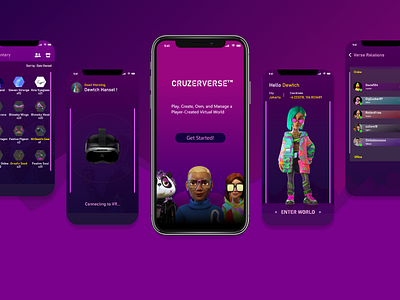 Cruzeverse a Metaverse Concept app design metaverse ui ux