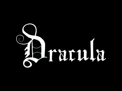 Dracula Book Cover book customtype design handlettering lettering typography vector