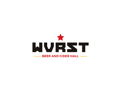 WVRST Redesign brand branding identity logo redesign resturant type typography