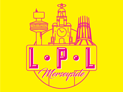 Lpl Badge design logo typography