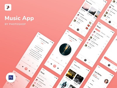 Music App app branding design graphic design logo ui ux