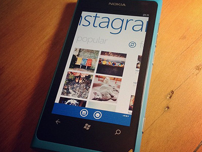 Instagram - Popular app concept design icon icons instagram interface lumia mango mobile nokia phone splash screen ui windows windows phone winphone wp7 wphone